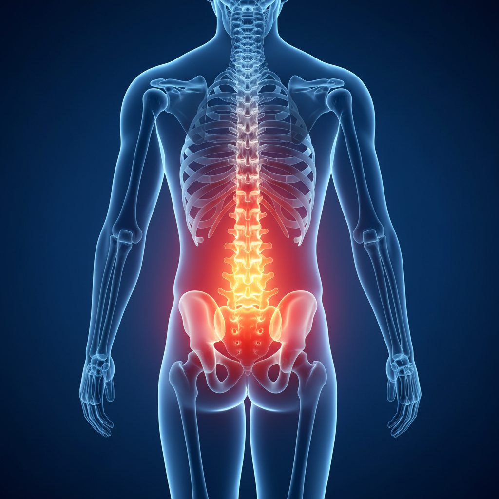 Spine pain illustration