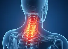 Neck pain illustration